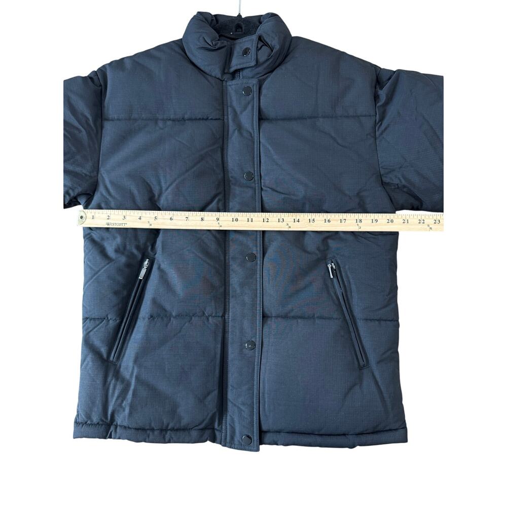 J.Crew Signature Black Cozy Puffer Jacket PrimaLoft Filling Retro Sporty XXS - Picture 4 of 8